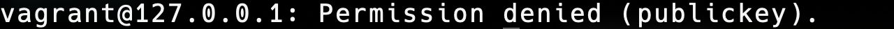 vagrant ssh permission denied